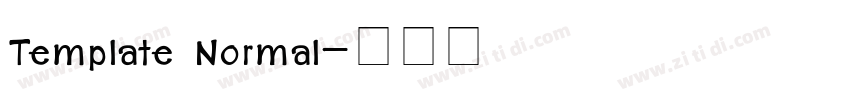 Template Normal字体转换